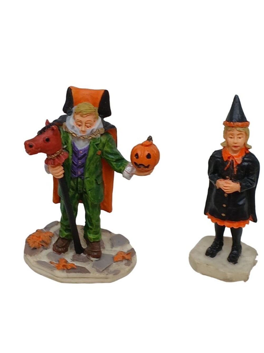 Lemax Halloween Figurines Set Witch Headless Horseman Pumpkins #G-M3 - Picture 4 of 8